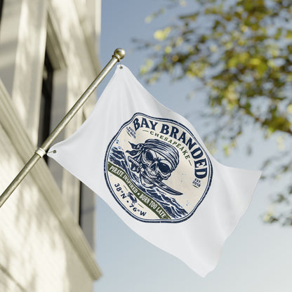 Pirate Inspired Born Too Late Flag