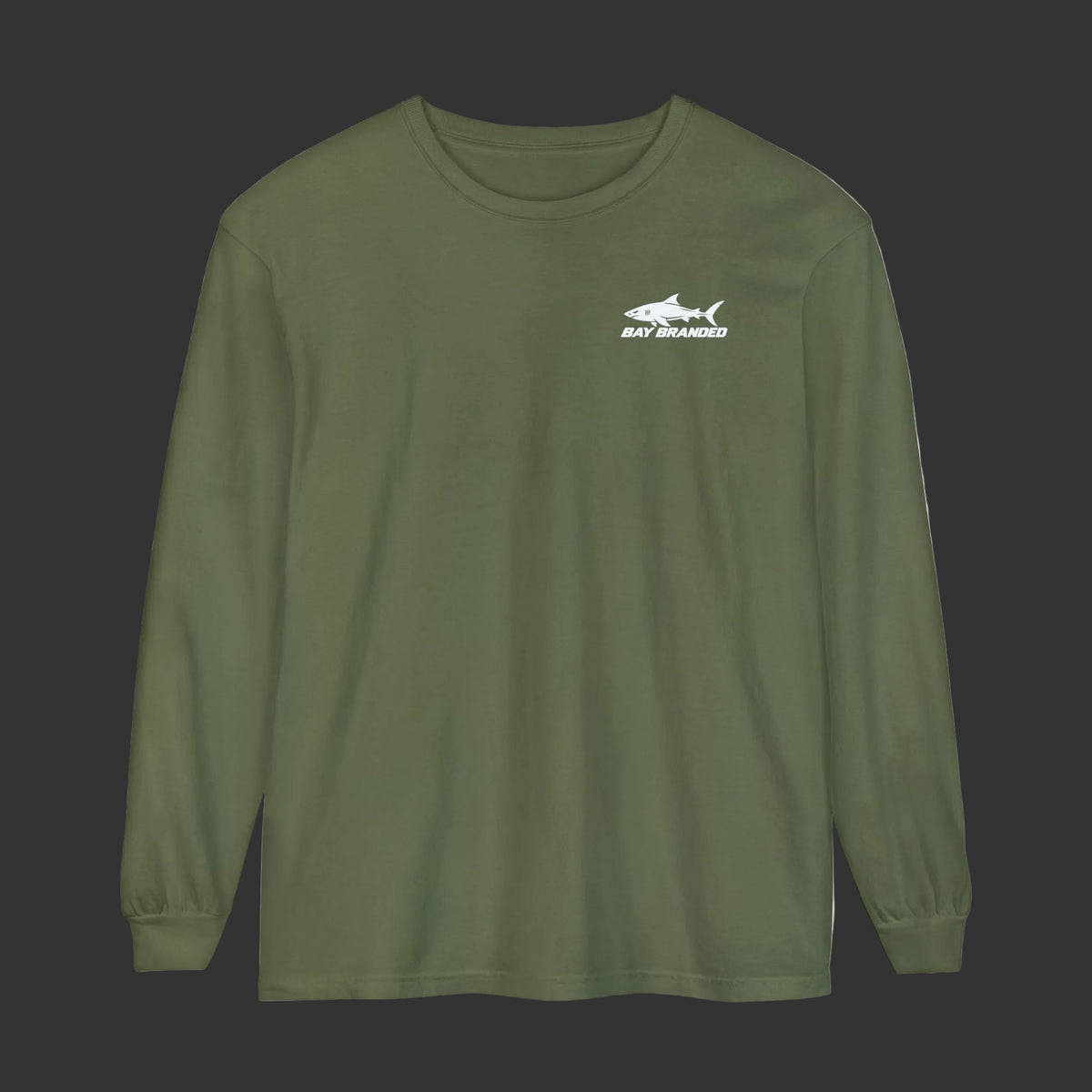 Megalodon Shark Bay Branded Logo Long Shirt