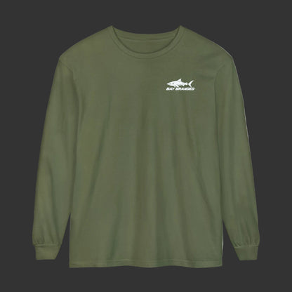 Megalodon Shark Bay Branded Logo Long Shirt