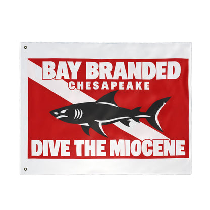 Dive the Miocene Rectangle Flag