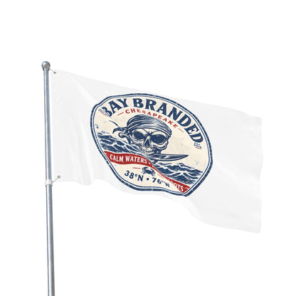 Calm Waters Fierce roots Pirate Flag