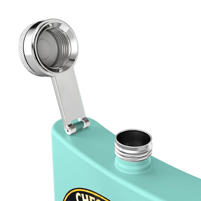 Bay Branded Old Fashioned Flask - 6oz Stainless Steel