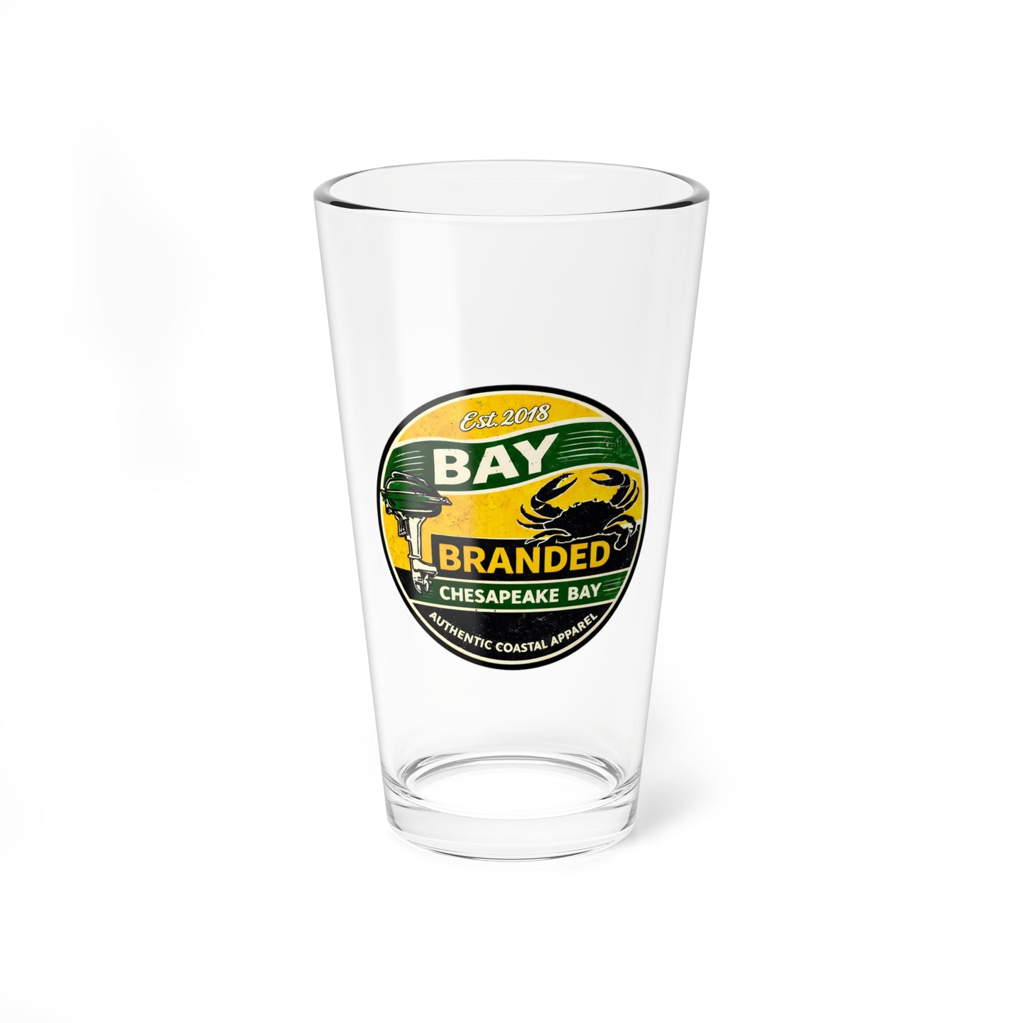 Bay Branded Vintage Motor Glass - 16oz