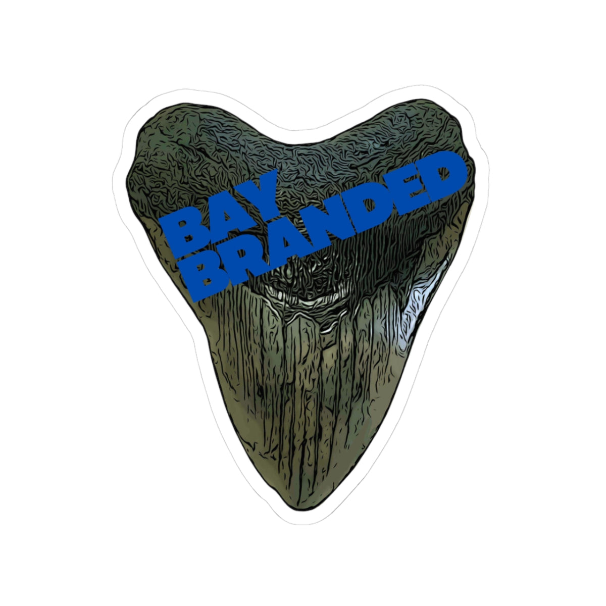 Bay Branded Logo Sticker — Blue