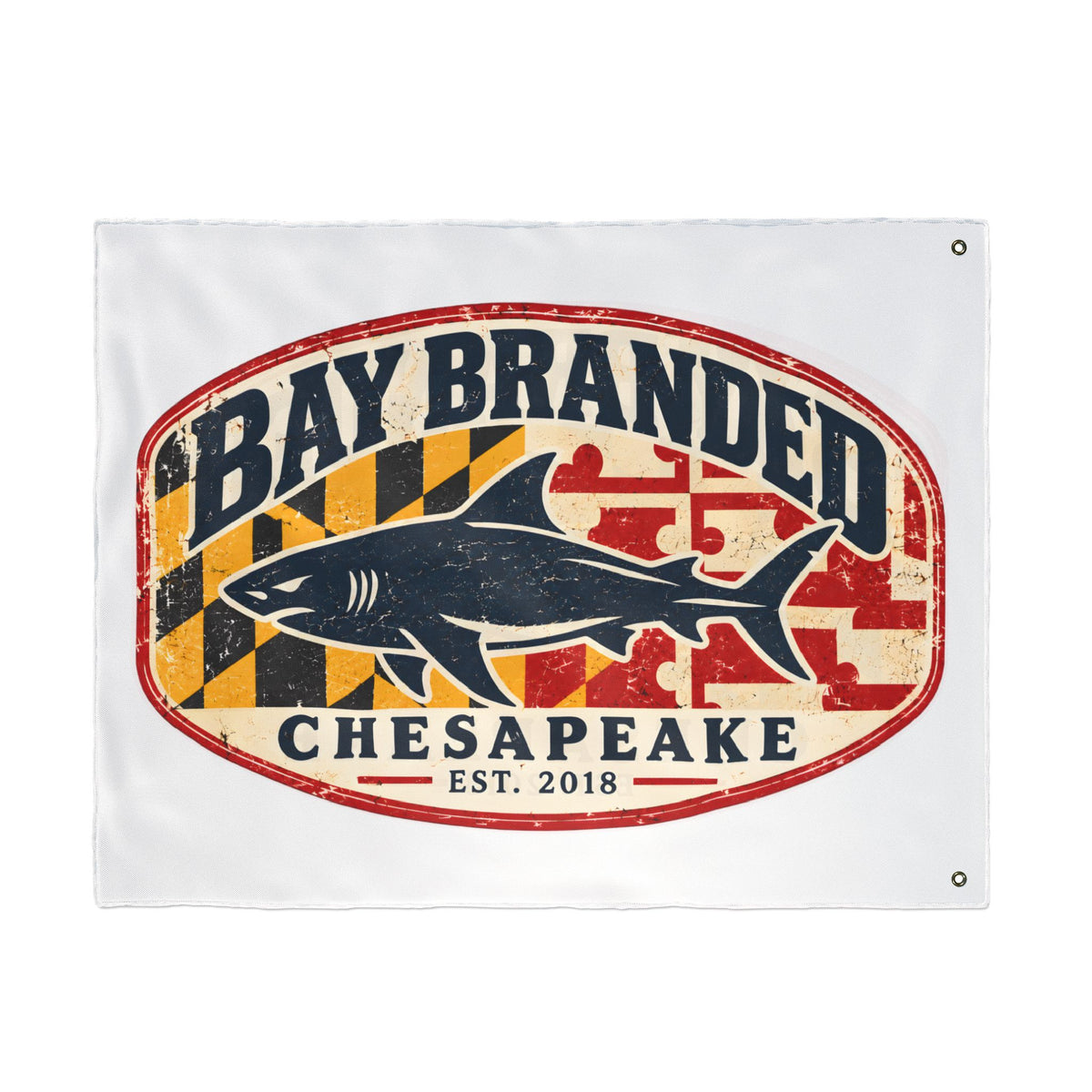 Chesapeake Megalodon Bay Branded Flag
