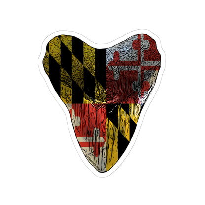 Megalodon Maryland Flag Sticker