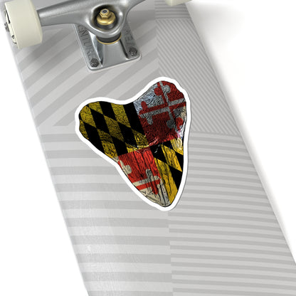 Megalodon Maryland Flag Sticker