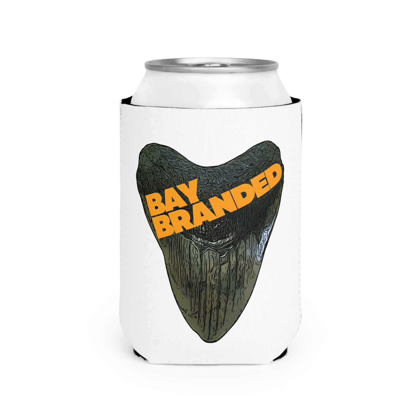Bay Branded Logo Can Cooler Sleeve - Orange