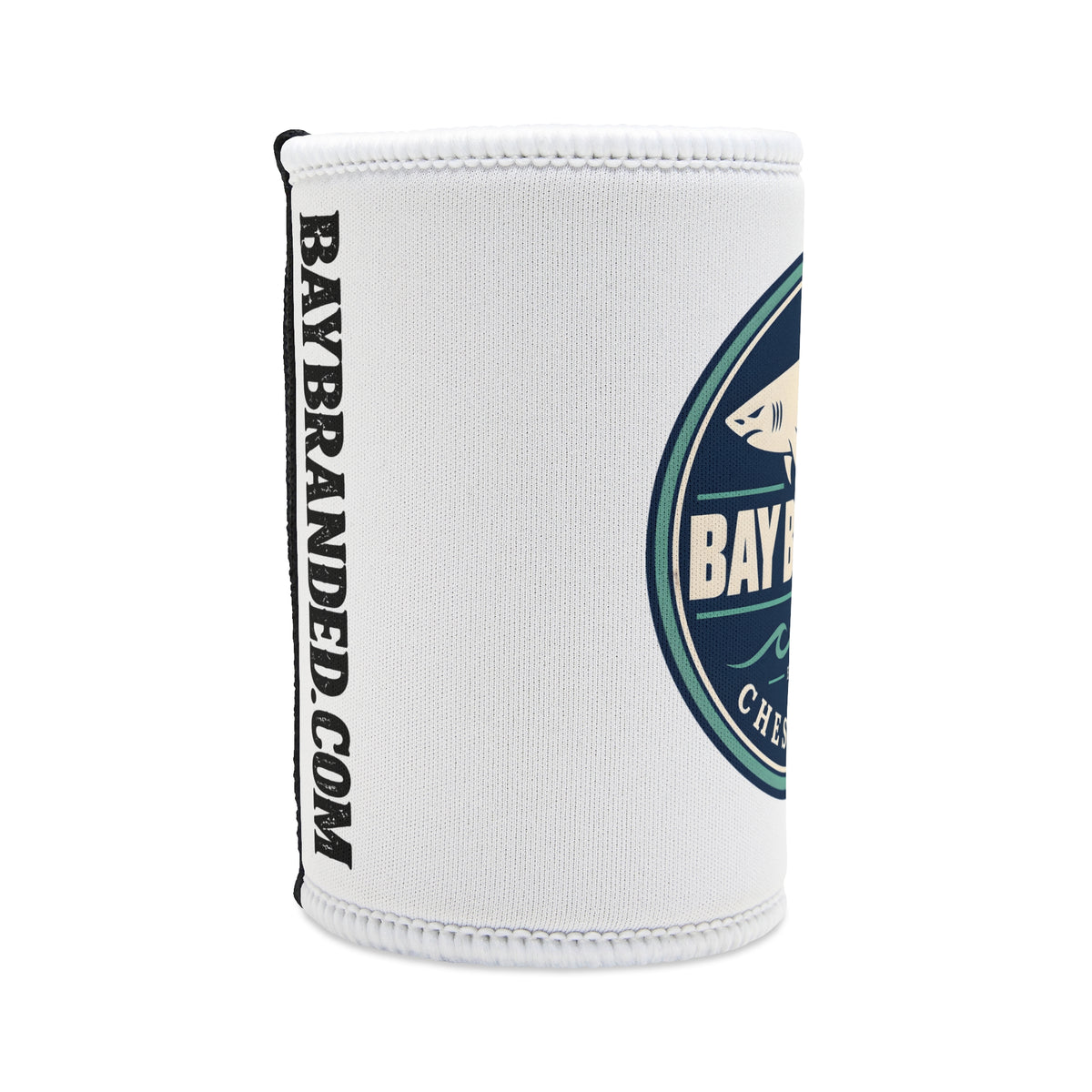 White Megalodon Can Koozie