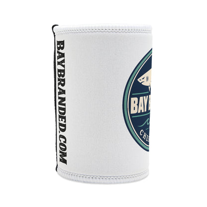 White Megalodon Can Koozie