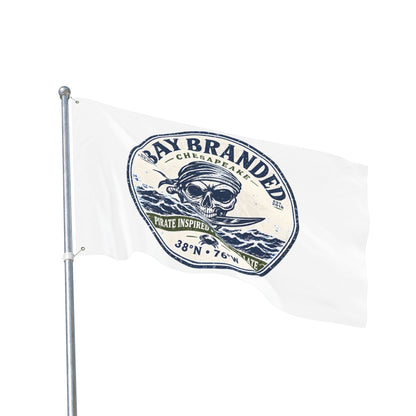 Pirate Inspired Born Too Late Flag