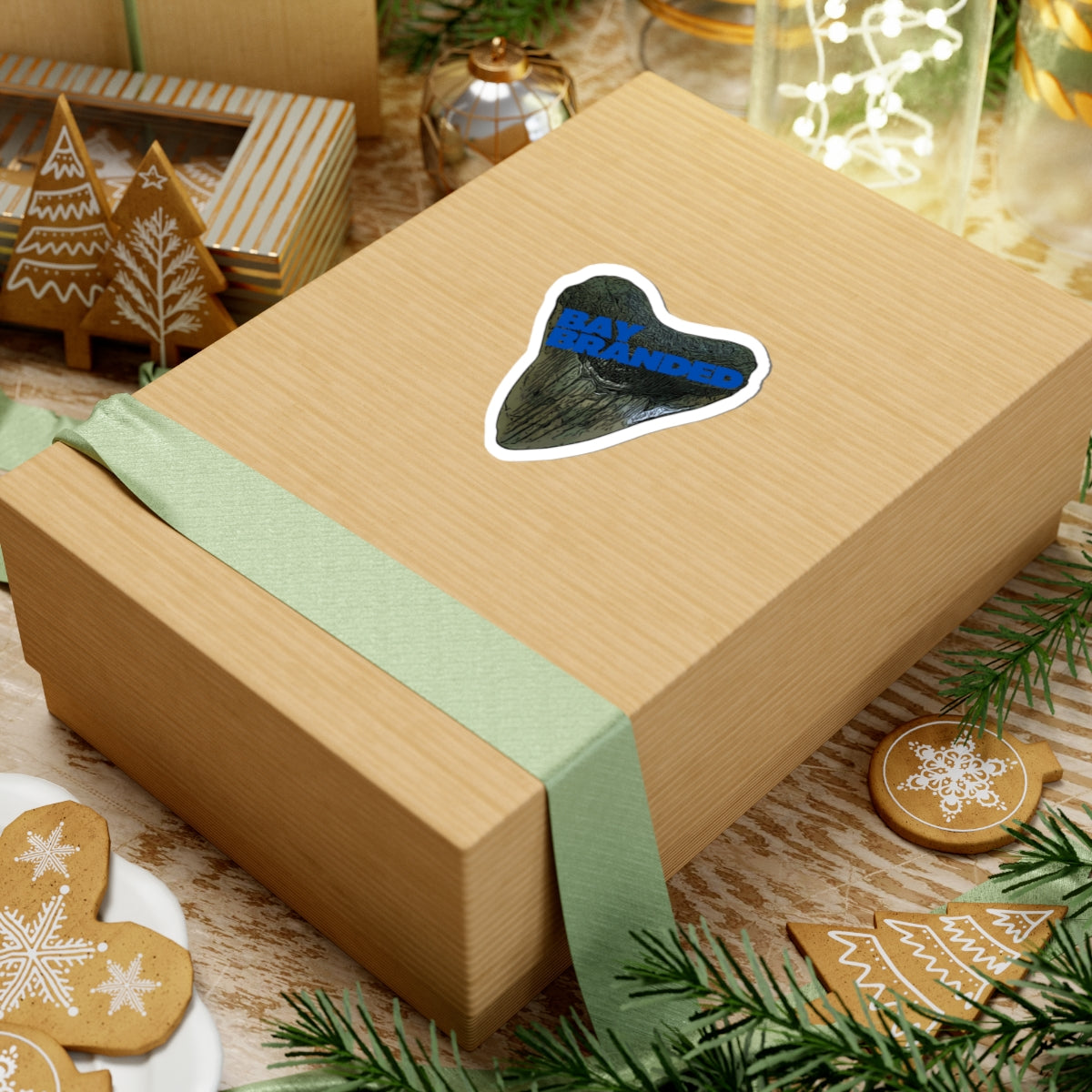 Bay Branded Logo Sticker — Blue