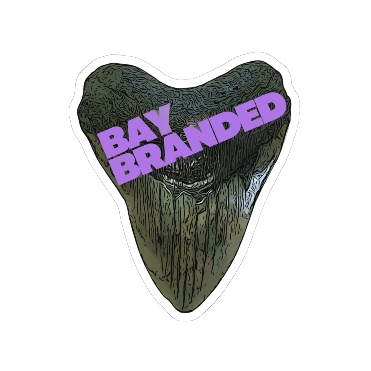 Bay Branded Logo Sticker — Purple