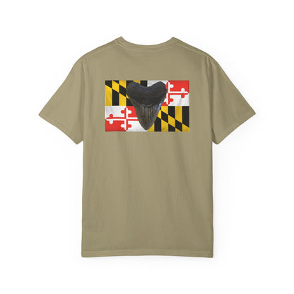 Maryland Flag Meglodon Sharkstooth T-Shirt