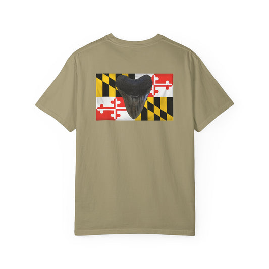 Maryland Flag Meglodon Sharkstooth T-Shirt