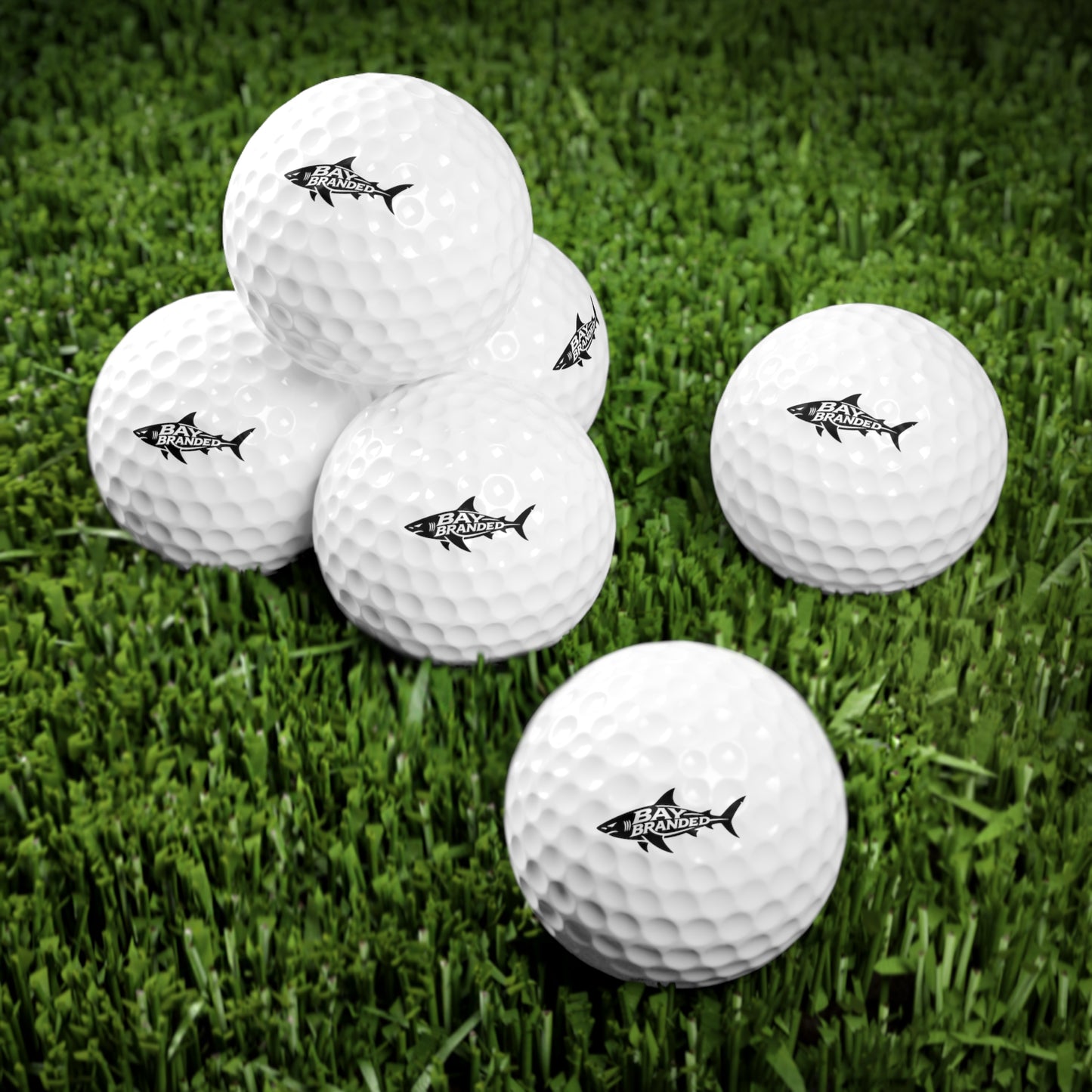 Bay Branded Golf Balls, 6pcs