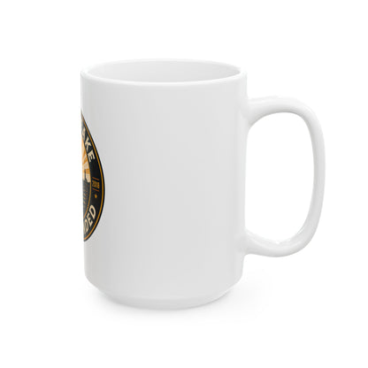 Chesapeake Bay Branded Ceramic Mug — Nautical Sunrise Coffee Cup