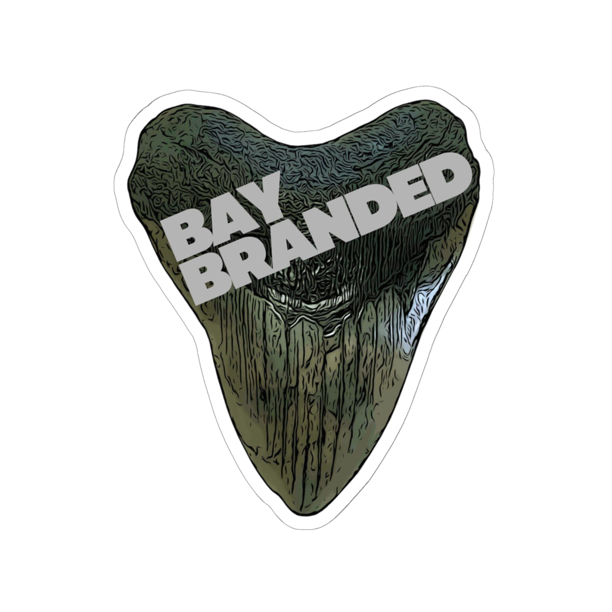 Bay Branded Logo Sticker — Gray