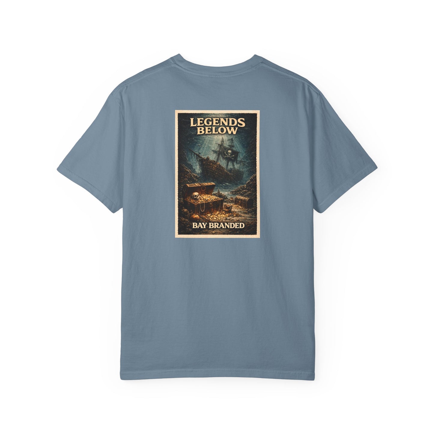 Bay Branded T-Shirt — Legends Below Pirate Wreck