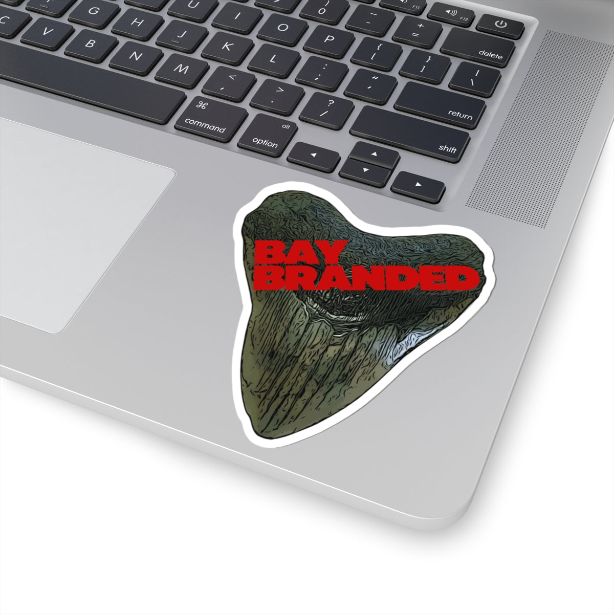 Bay Branded Logo Sticker — Dark Red