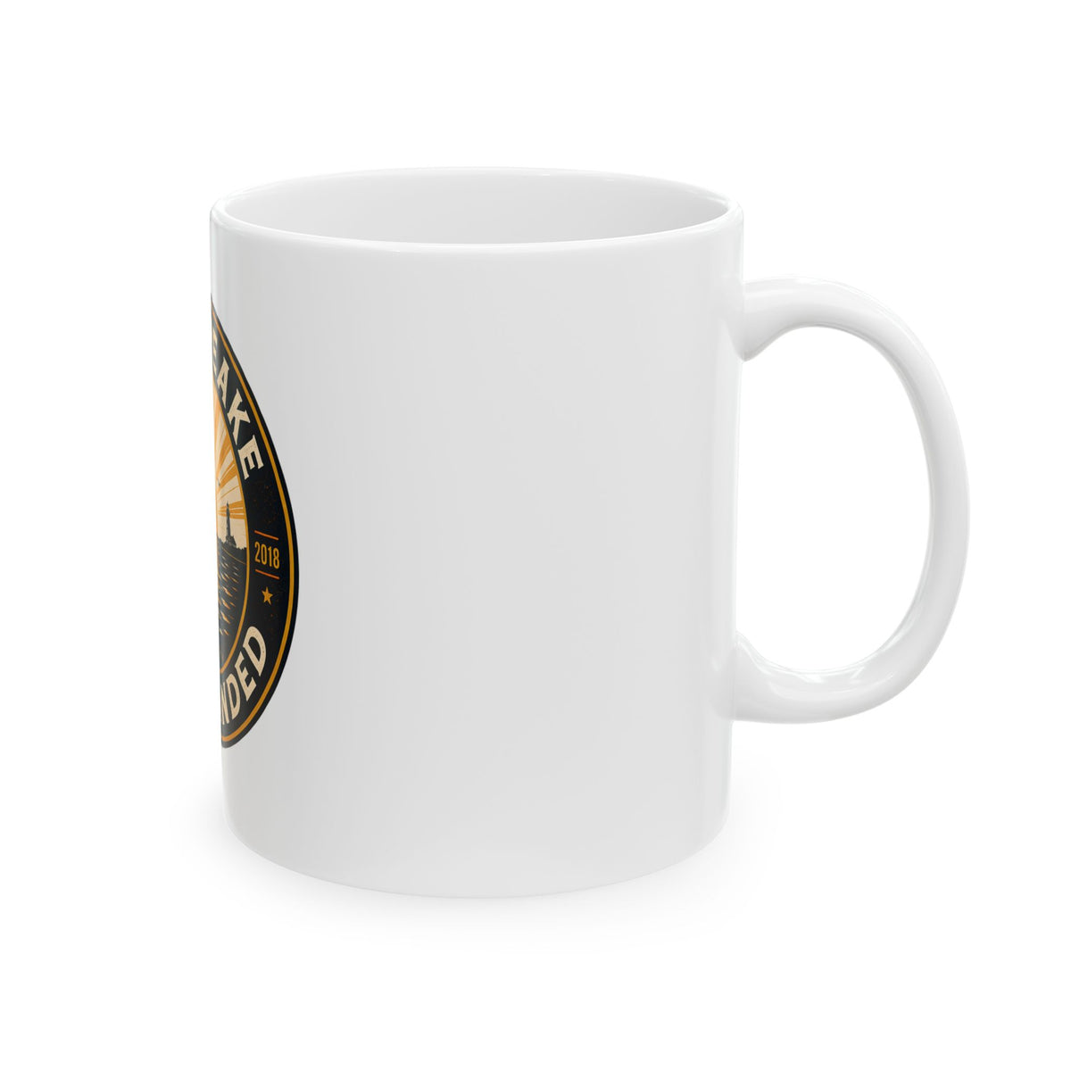 Chesapeake Bay Branded Ceramic Mug — Nautical Sunrise Coffee Cup