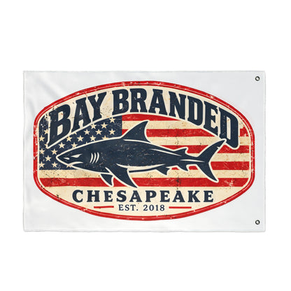 American Megalodon Bay Branded Flag