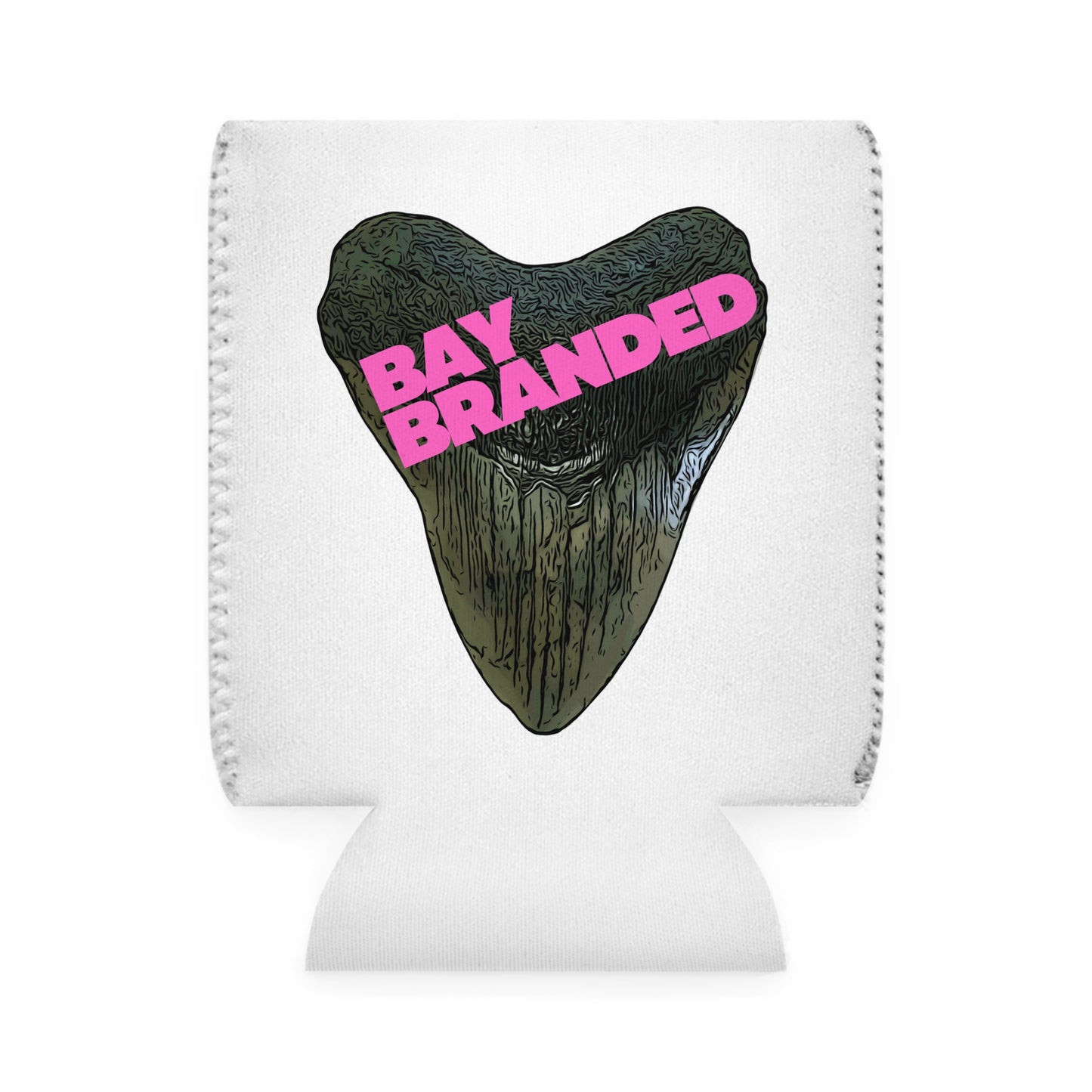 Bay Branded Logo Can Cooler Sleeve - Neon Pink