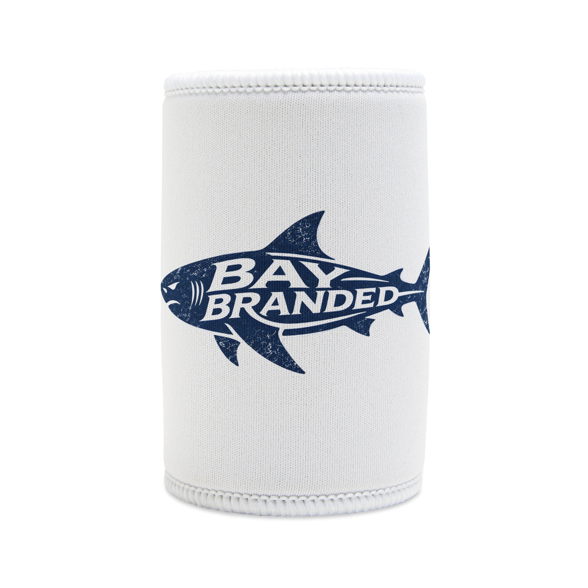 Distressed Blue Megalodon Can Koozie