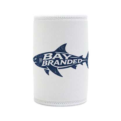 Distressed Blue Megalodon Can Koozie