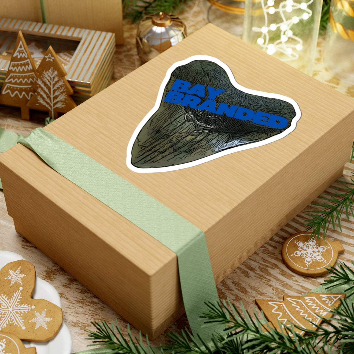 Bay Branded Logo Sticker — Blue