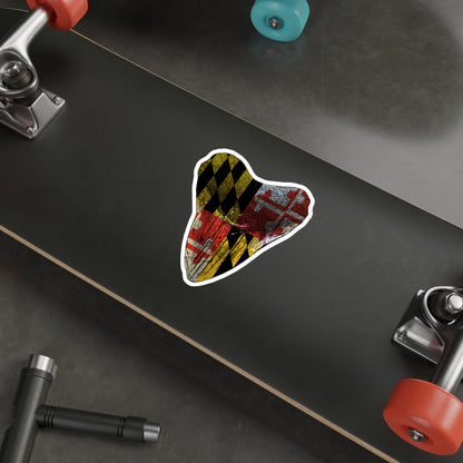 Bay Branded Megalodon Tooth Sticker - Maryland Flag