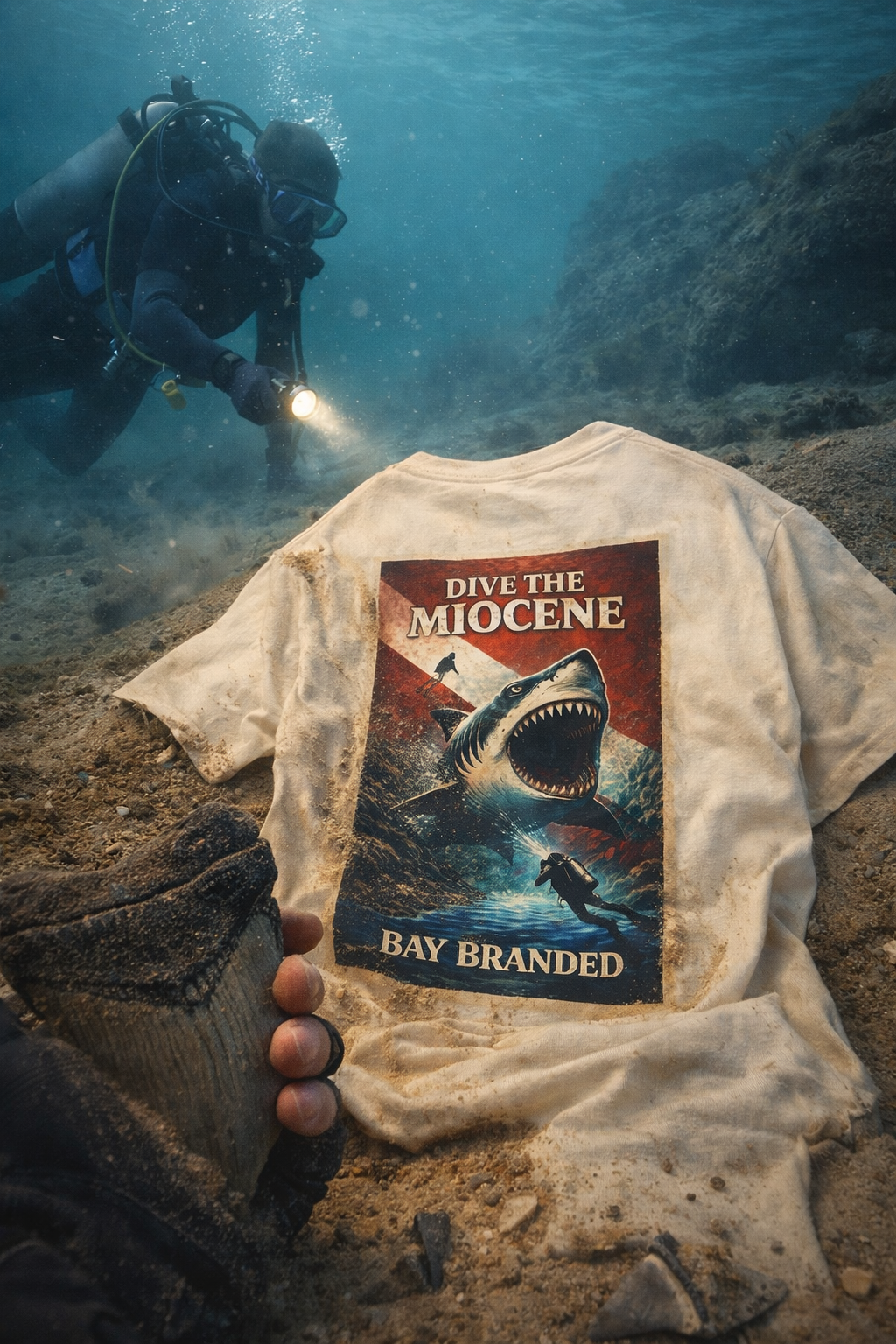 Bay Branded T-Shirt — Dive the Miocene