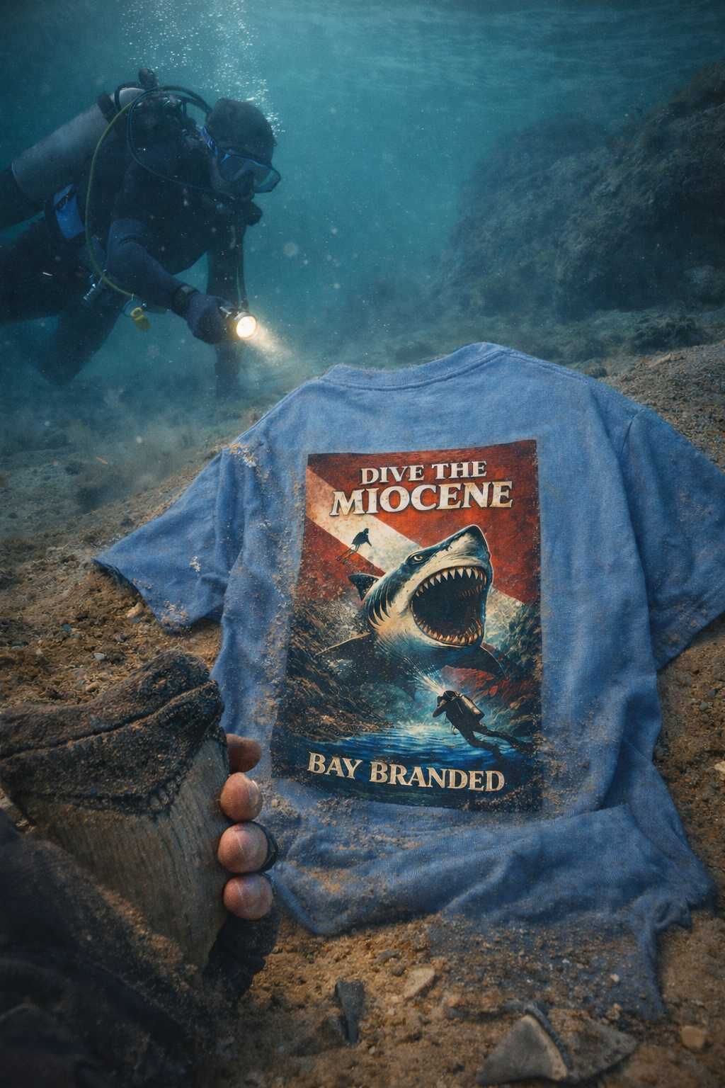 Bay Branded T-Shirt — Dive the Miocene