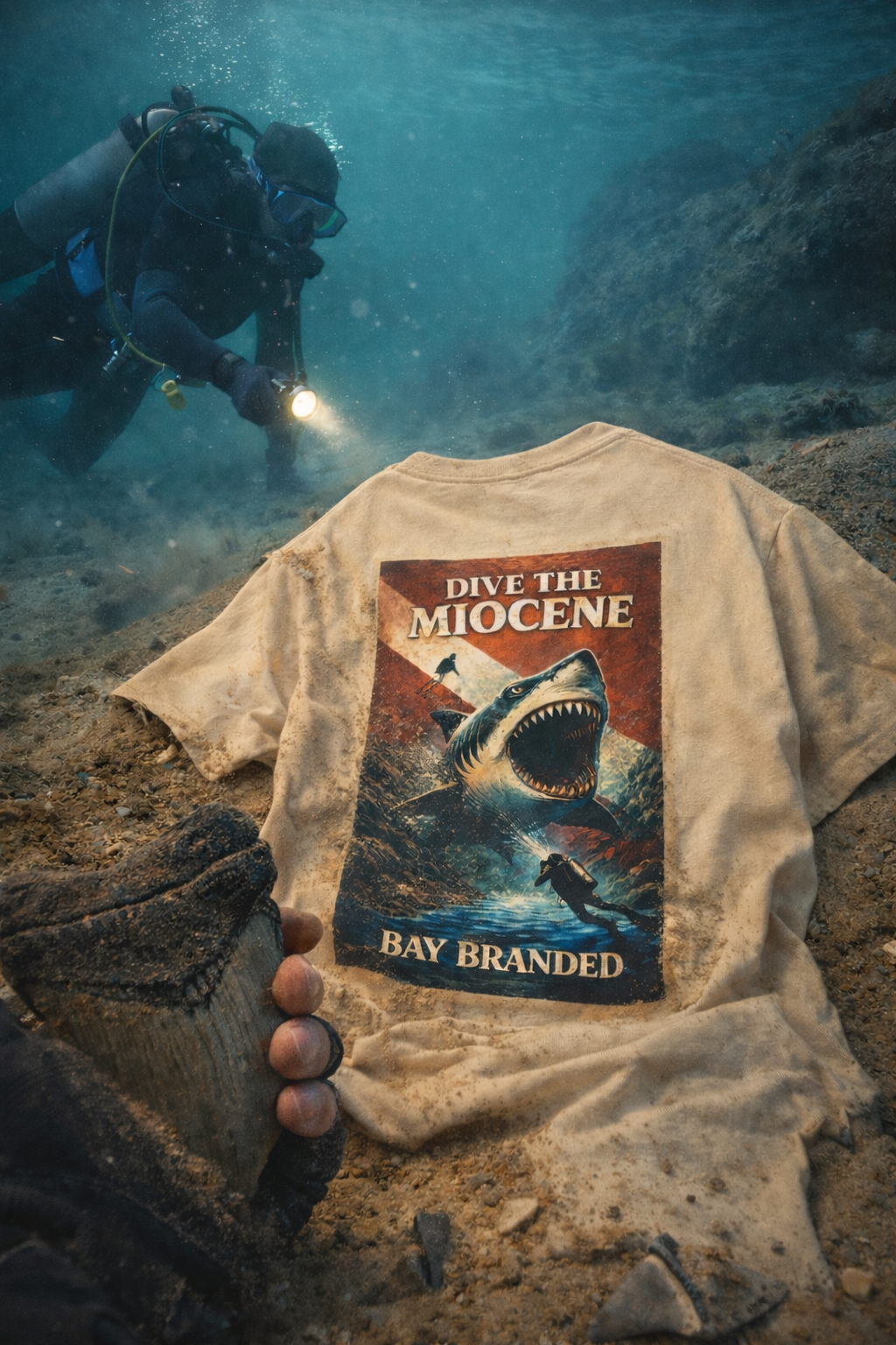 Bay Branded T-Shirt — Dive the Miocene