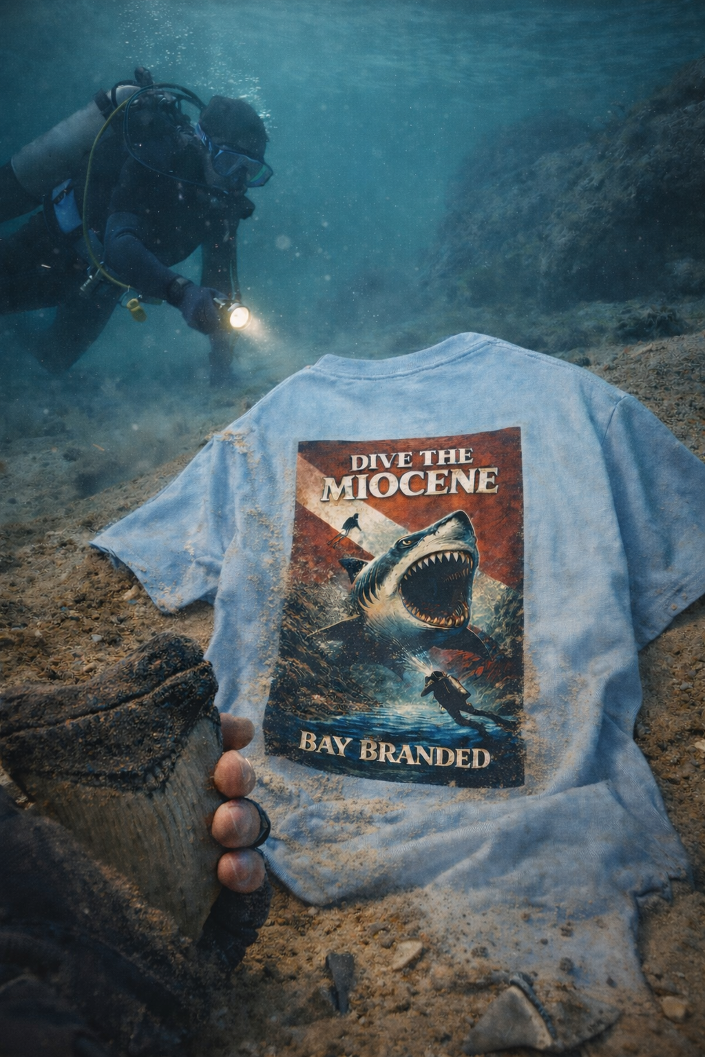 Bay Branded T-Shirt — Dive the Miocene