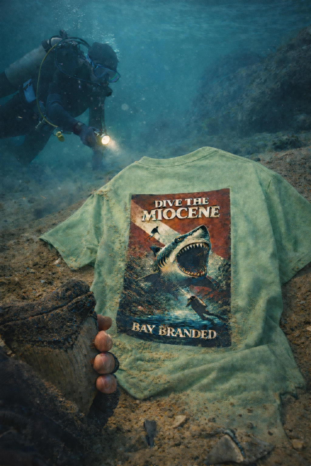 Bay Branded T-Shirt — Dive the Miocene