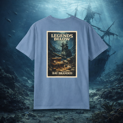 Bay Branded T-Shirt — Legends Below Pirate Wreck