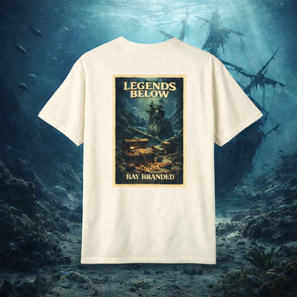 Bay Branded T-Shirt — Legends Below Pirate Wreck