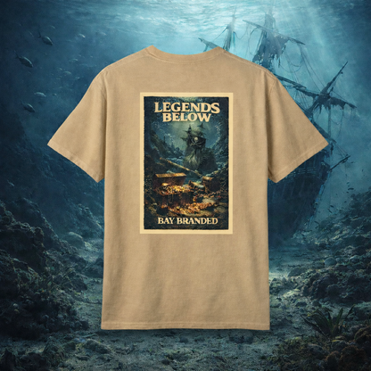 Bay Branded T-Shirt — Legends Below Pirate Wreck