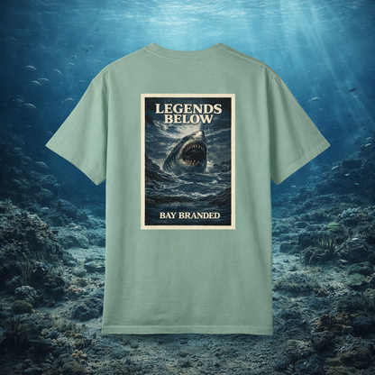 Bay Branded T-Shirt — Legends Below Megalodon