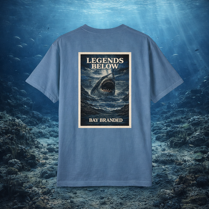 Bay Branded T-Shirt — Legends Below Megalodon