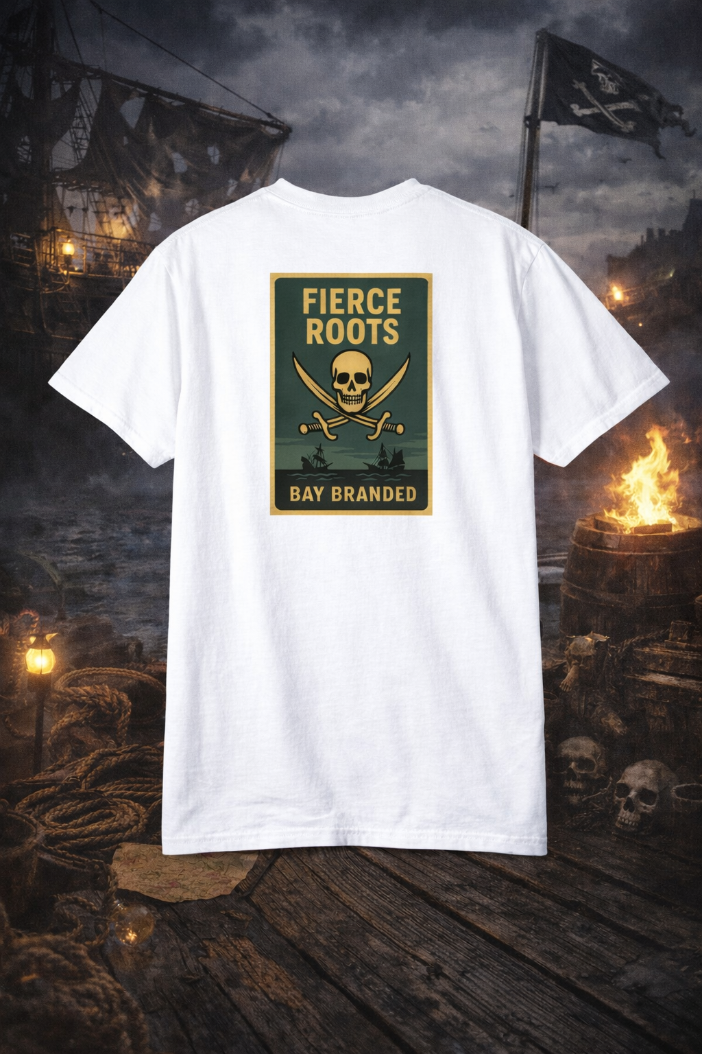 Bay Branded T-Shirt — Fierce Roots