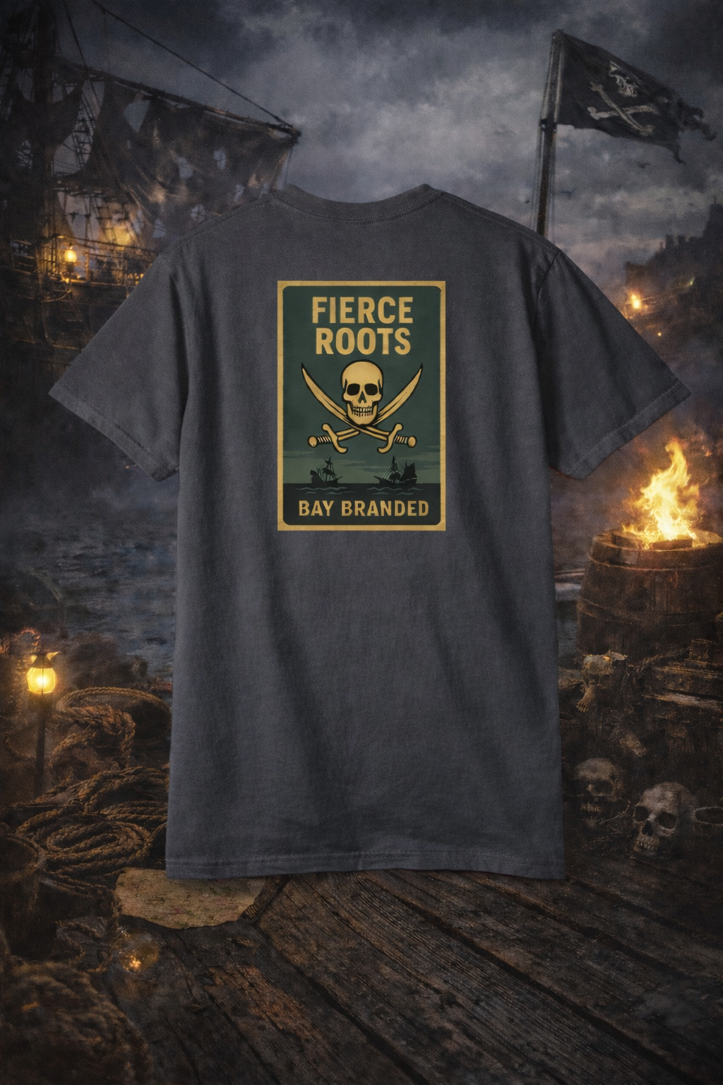 Bay Branded T-Shirt — Fierce Roots
