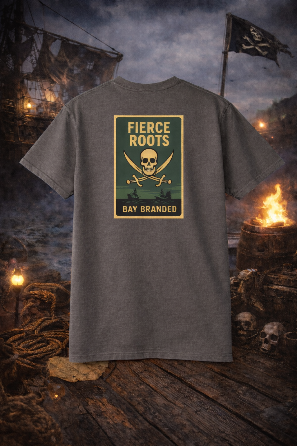 Bay Branded T-Shirt — Fierce Roots