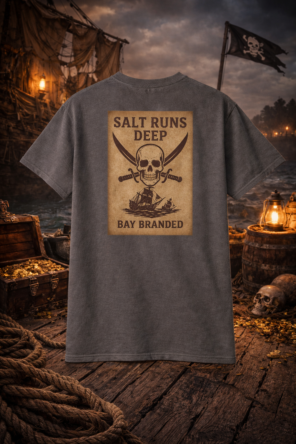 Bay Branded T-Shirt — Salt Runs Deep