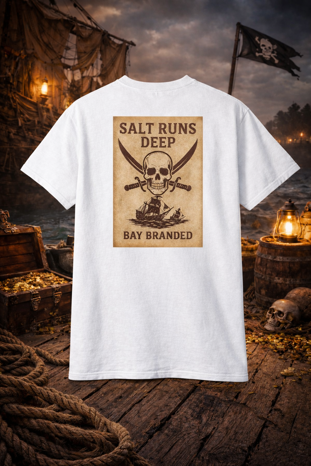 Bay Branded T-Shirt — Salt Runs Deep