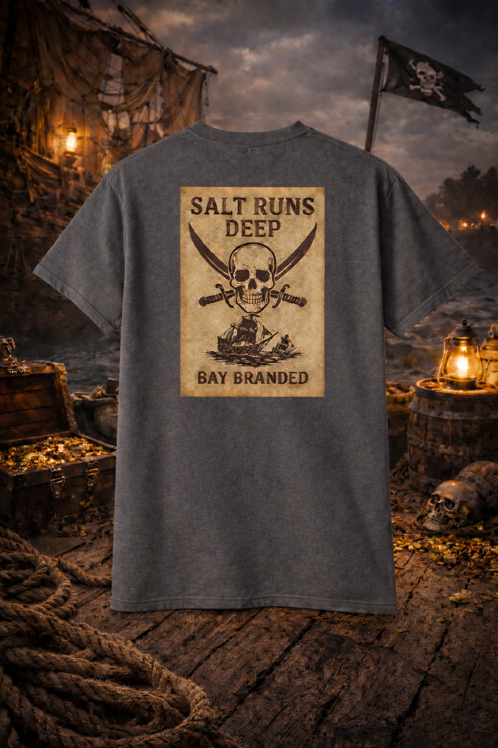 Bay Branded T-Shirt — Salt Runs Deep