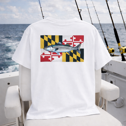 Bay Branded Maryland Flag Shirt - Rockfish