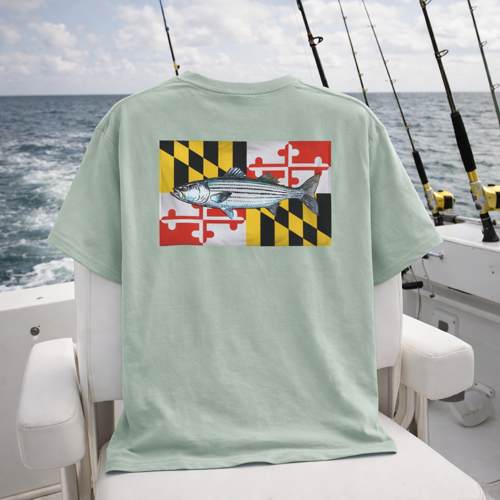 Bay Branded Maryland Flag Shirt - Rockfish