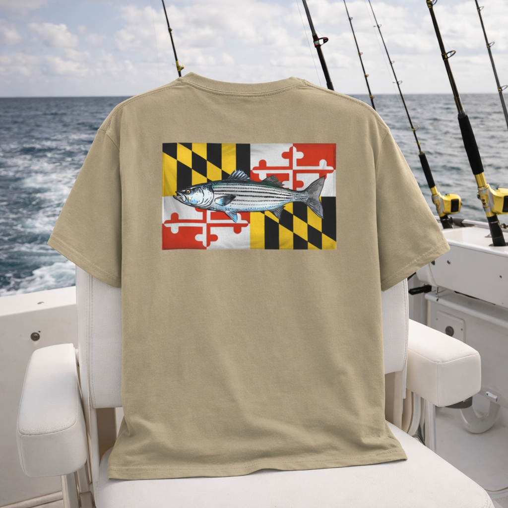 Bay Branded Maryland Flag Shirt - Rockfish